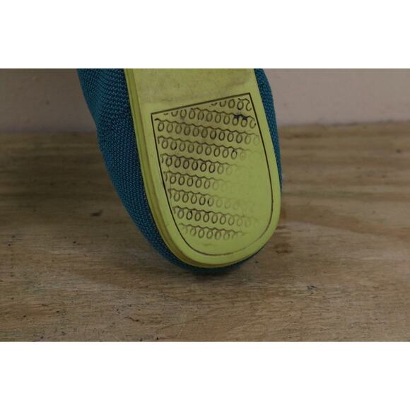 Rothy's Flats Womens 8.5 Round Toe Ballet Flats Green Blue Slip Ons Shoes - Picture 10 of 10